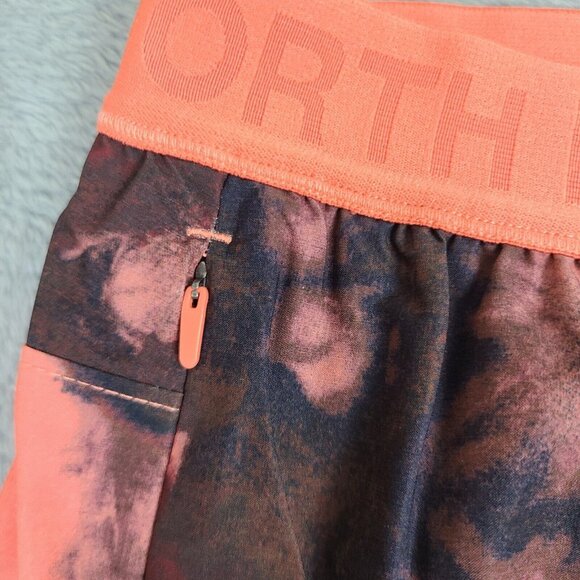 The North Face Printed NF0A7QLM987 Wander Shorts Women's Coral Polyester‎ Size L - Picture 5 of 10